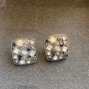 Statement Square Multi Earrings